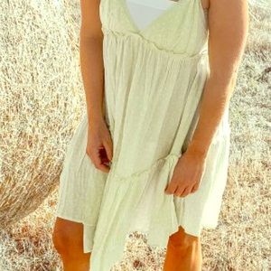 Neon Floral Tiered Swing Dress